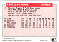 1991 ProCards Tomorrow's Heroes Chad Curtis #29