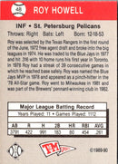 1989 T&M Senior League Roy Howell