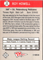 1989 T&M Senior League Roy Howell #48