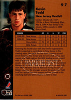 1991 Parkhurst Kevin Todd #97 Rookie