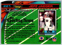 1991 Topps Stadium Club Football Jeff Jaeger #221