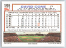 1992 Topps David Cone