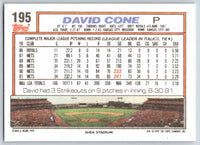 1992 Topps David Cone #195