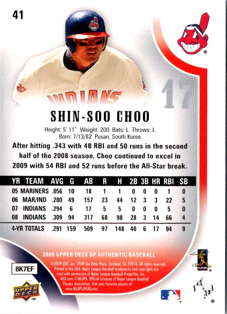 2009 SP Authentic Shin-Soo Choo