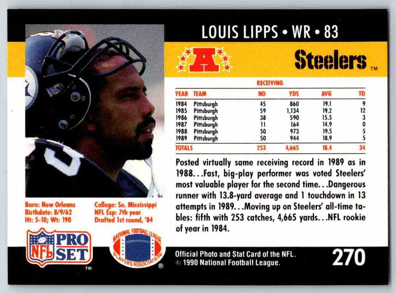 1990 Pro Set Louis Lipps