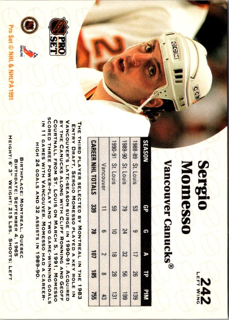 1991 Pro Set French Sergio Momesso