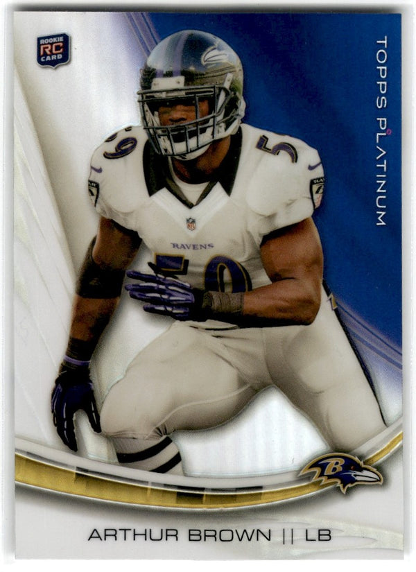 2013 Topps Platinum Arthur Brown #105 Rookie