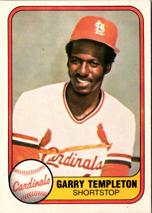 1981 Fleer Garry Templeton #529