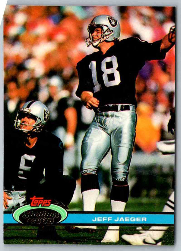 1991 Topps Stadium Club Football Jeff Jaeger #221