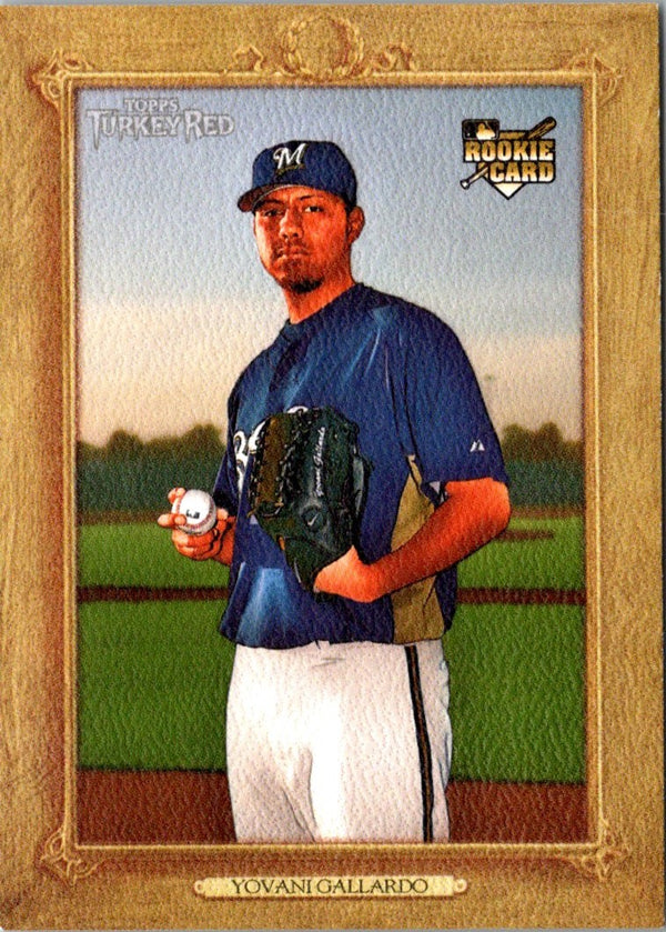 2007 Topps Turkey Red Yovani Gallardo #186 Rookie