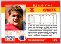 1990 Pro Set FACT Cincinnati Bill Maas #145
