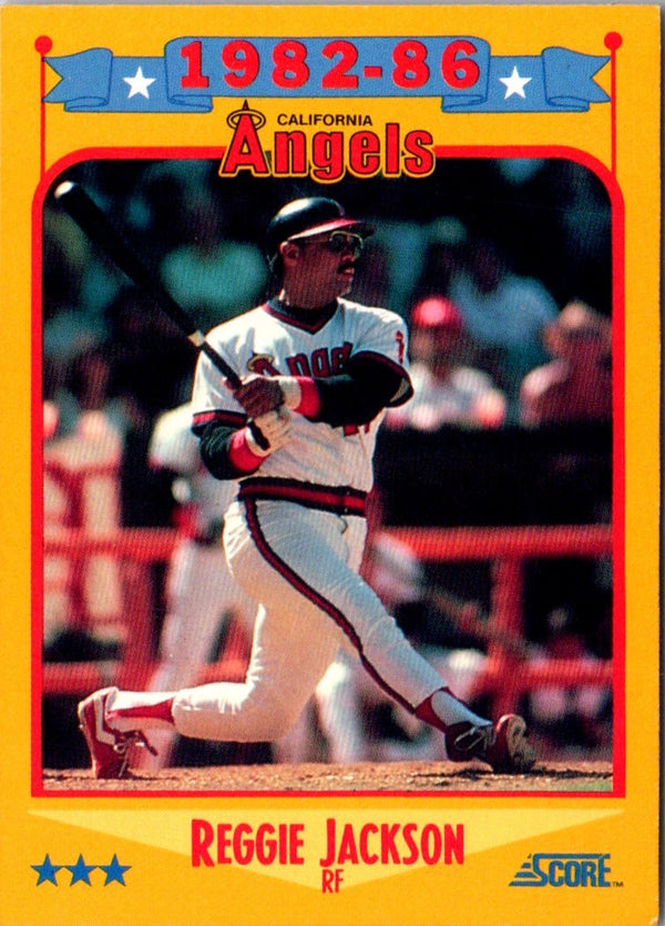 1988 Score Reggie Jackson #503