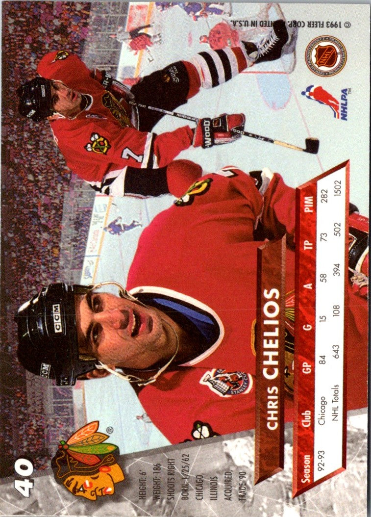 1993 Ultra Chris Chelios