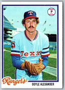 1978 Topps Doyle Alexander