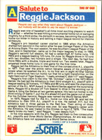 1988 Score Reggie Jackson Special A's #500