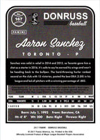 2017 Donruss Aaron Sanchez #167