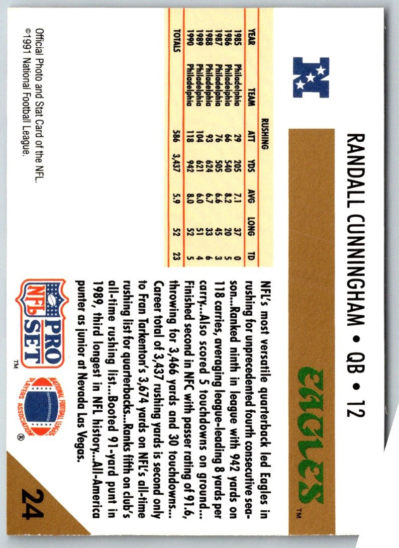 1991 Pro Set Randall Cunningham
