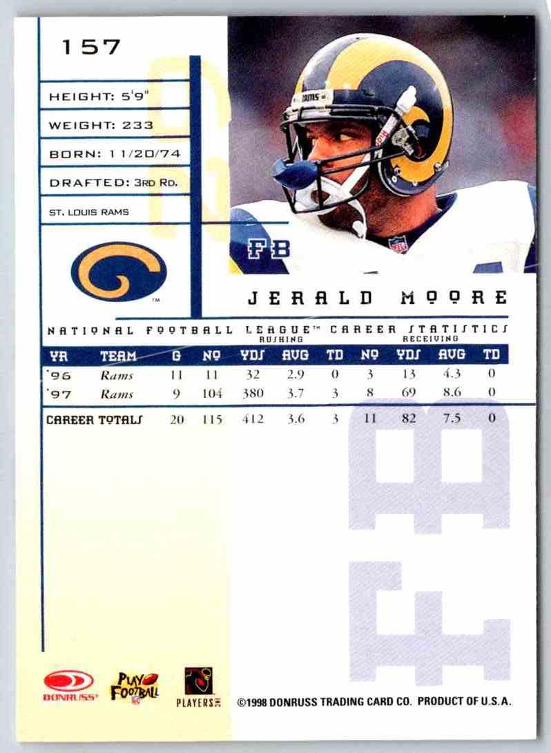 1998 Leaf Rookies And Stars Jerald Moore