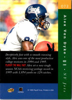 1996 Playoff Absolute Alex Van Dyke #72 Rookie