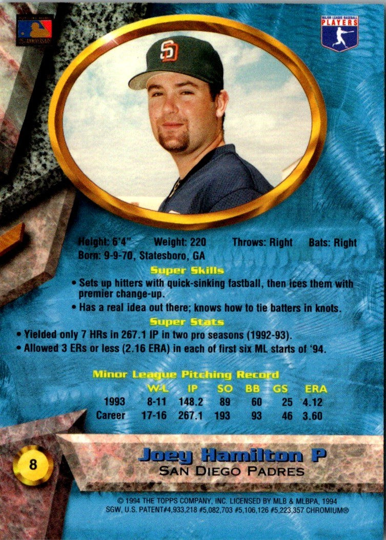 1994 Bowman's Best Joey Hamilton