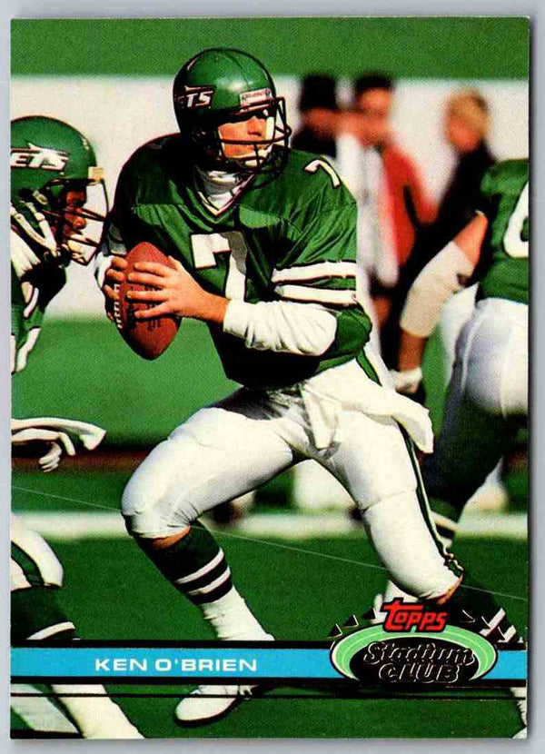 1991 Topps Stadium Club Football Ken O'Brien #83