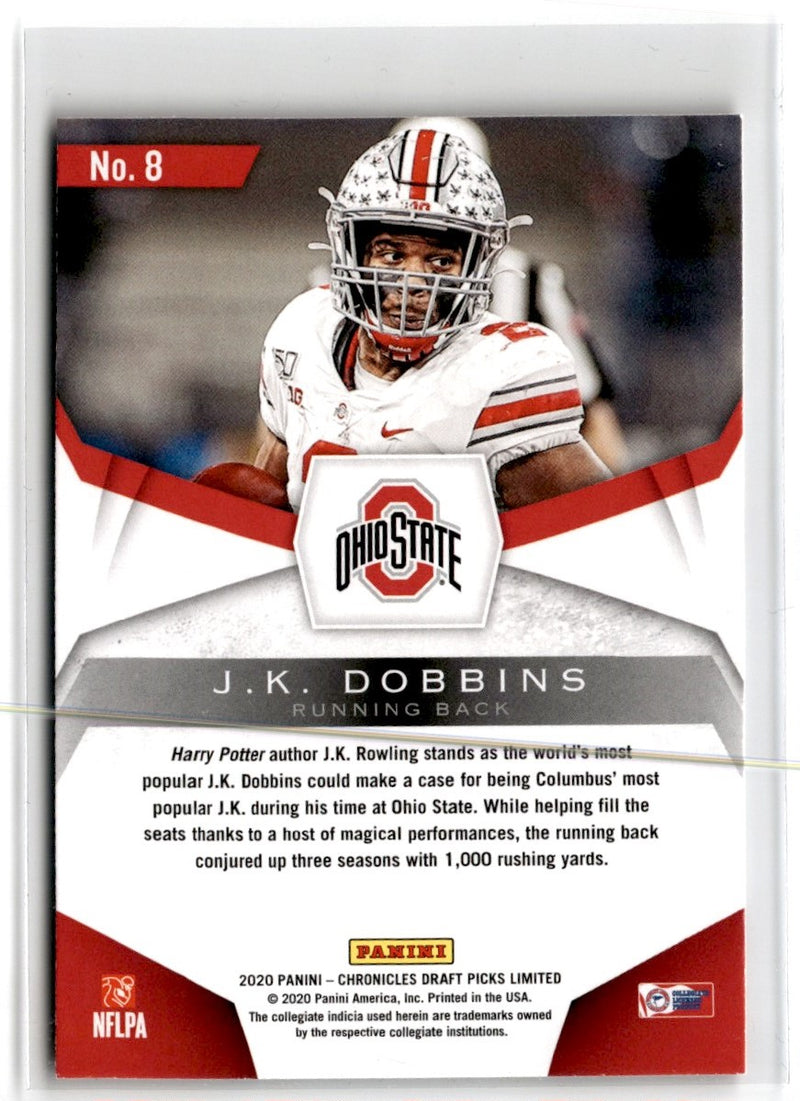 2020 Panini Chronicles Draft Picks Donruss Optic Rated Rookies J.K. Dobbins