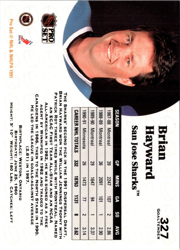 1991 Pro Set Brian Hayward