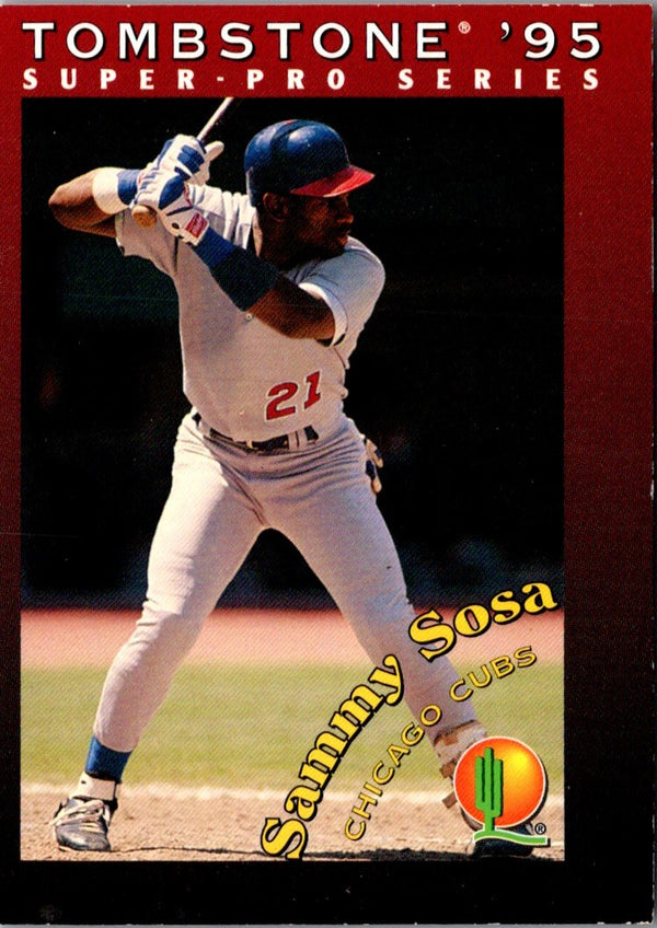 1995 Tombstone Pizza Super-Pro Series Sammy Sosa #30