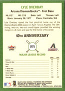 2003 Fleer Tradition Update Lyle Overbay