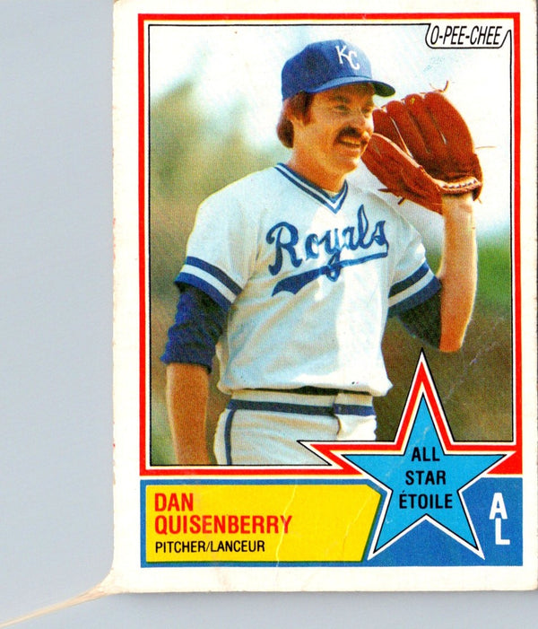 1983 O-Pee-Chee Dan Quisenberry #396