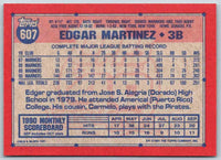 1991 Topps Edgar Martinez #607