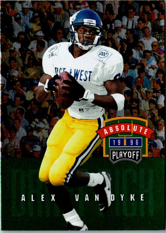 1996 Playoff Absolute Alex Van Dyke #72 Rookie