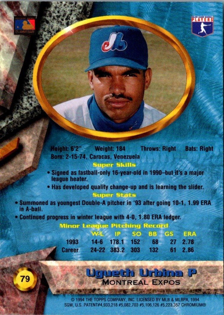 1994 Bowman's Best Ugueth Urbina