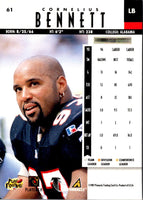 1997 Pinnacle Cornelius Bennett #61