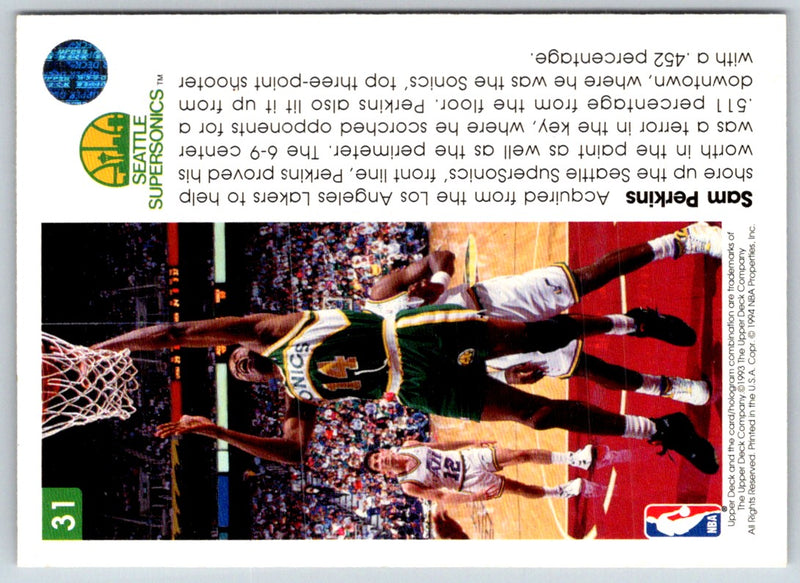1993 Upper Deck Pro View Sam Perkins