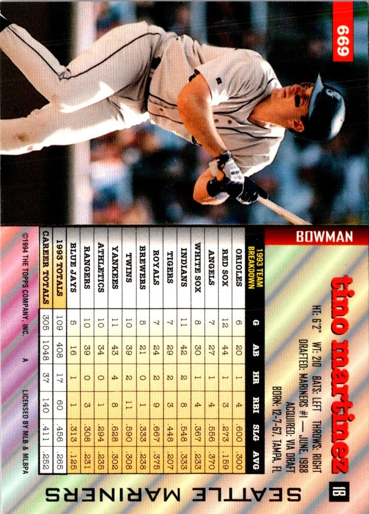 1994 Bowman Tino Martinez