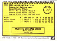 1991 ProCards Todd Smith #3088