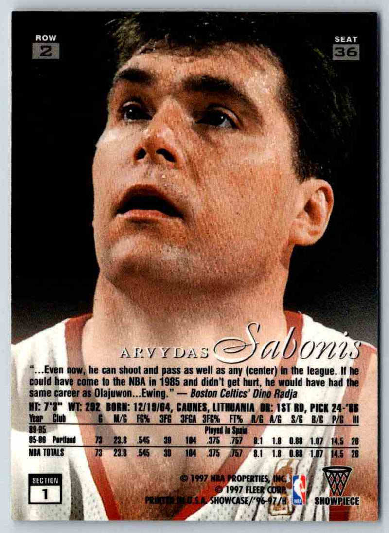 1996 Flair Arvydas Sabonis