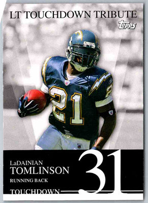 2011 Topps Football Ladainian Tomlinson #31 OF 31