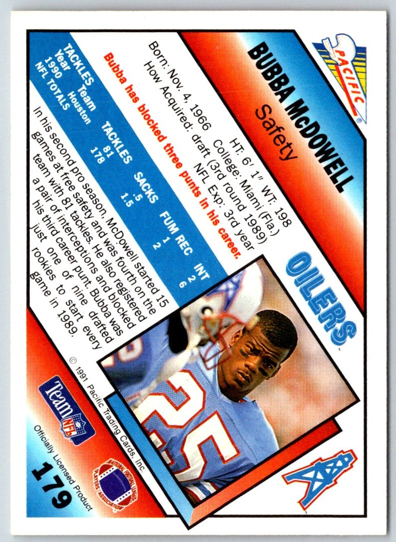1991 Pacific Bubba McDowell