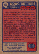 1985 Topps Doug Betters
