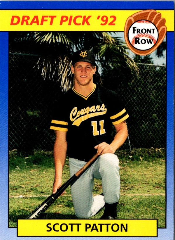1992 Front Row Draft Picks Scott Patton #16