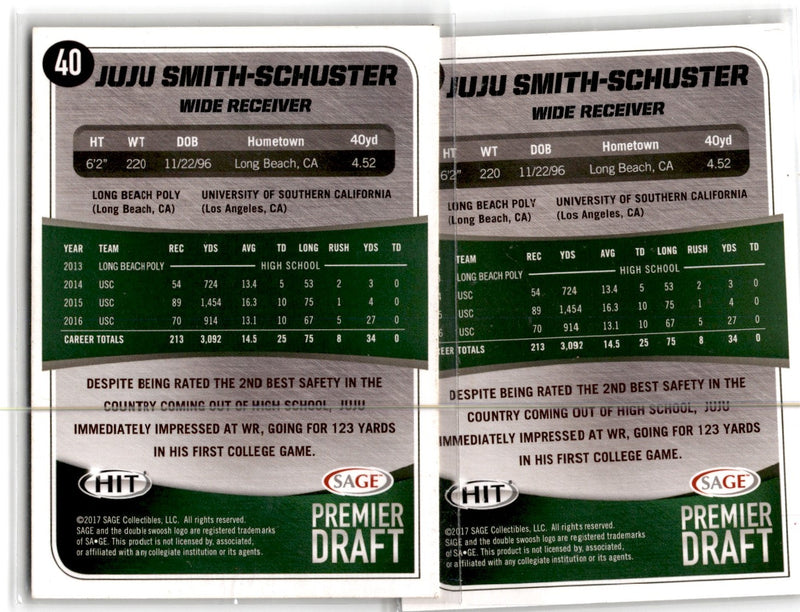 2017 Panini JuJu Smith-Schuster