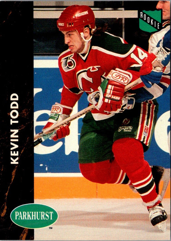 1991 Parkhurst Kevin Todd #97 Rookie