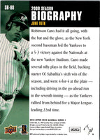 2010 Upper Deck Season Biography Robinson Cano #SB-88