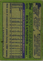 1982 Topps Rick Langford #454
