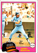 1981 Topps Jerry Martin
