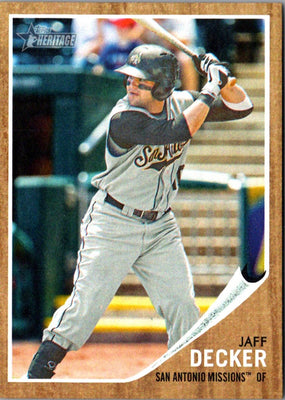 2011 Topps Heritage Minor League Jaff Decker #100