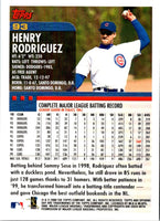 2000 Topps Opening Day Henry Rodriguez #93