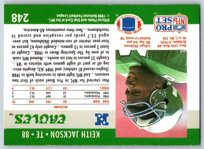 1990 Pro Set Keith Jackson